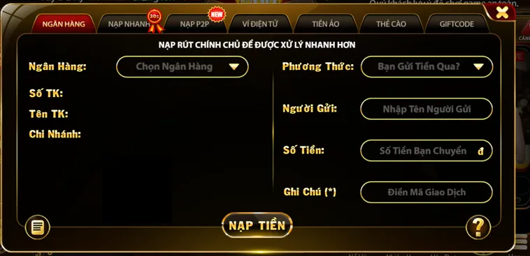 Nạp tiền Hitclub siêu nhanh chỉ trong 30 giây