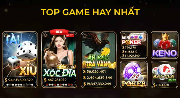 Top những game hay nhất tại cổng game Hitclub.